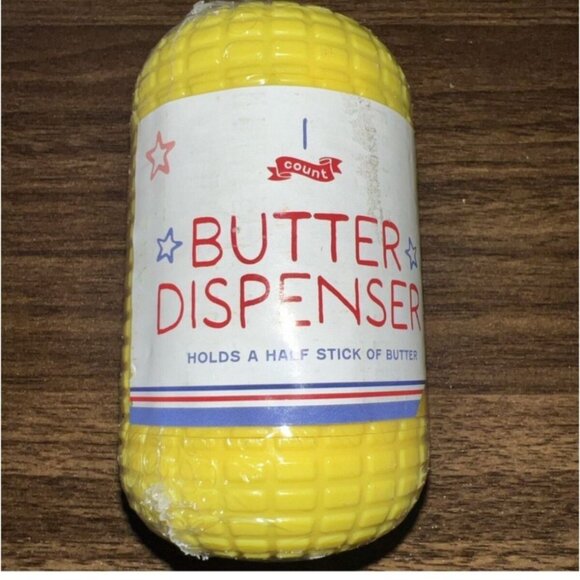 Yellow Plastic Corn On The Cob Butter Dispenser NWT - Picture 3 of 7